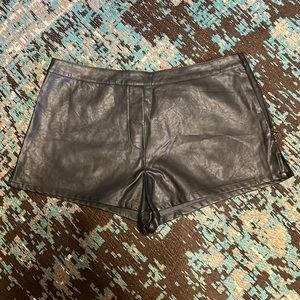 Victoria Secret faux Leather Shorts medium